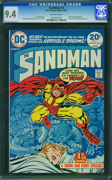 SANDMAN v1974 #1, CGC 9.4 NM