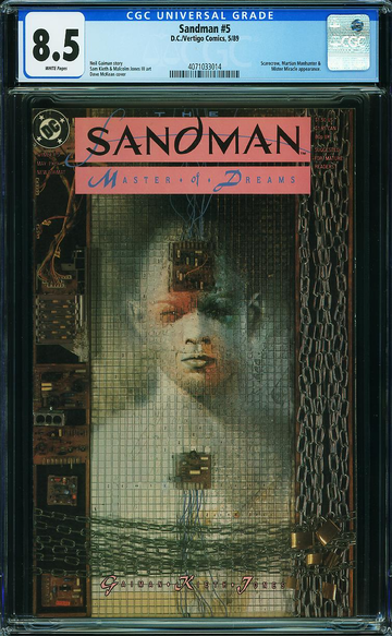 SANDMAN v1989 #5, CGC 8.5 VF+