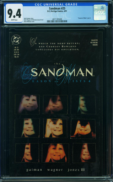 SANDMAN v1989 #25, CGC 9.4 NM
