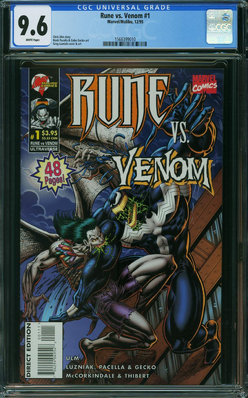 RUNE VS. VENOM #1, CGC 9.6 NM+