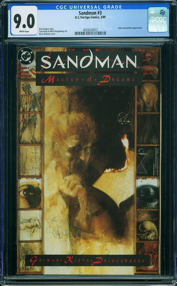 SANDMAN v1989 #3, CGC 9.0 VFNM