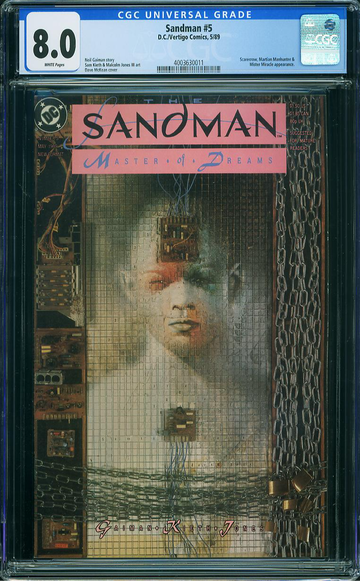 SANDMAN v1989 #5, CGC 8.0 VF