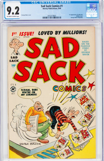 SAD SACK COMICS #1, CGC 9.2 NM- --- 2ND HIGHEST GRADED