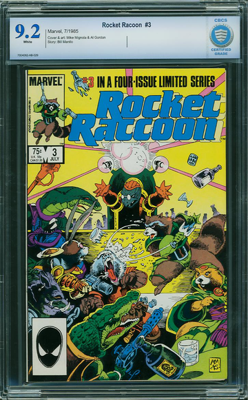 ROCKET RACCOON #3, CBCS 9.2 NM-