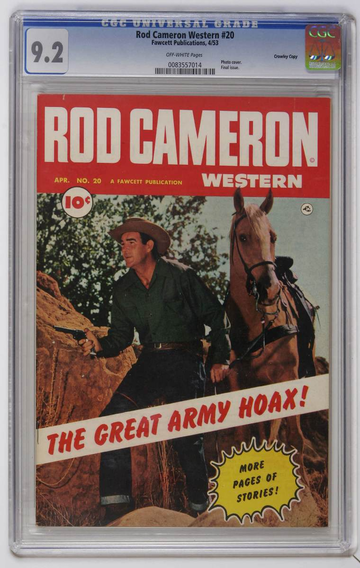 ROD CAMERON WESTERN #20, CGC 9.2 NM-