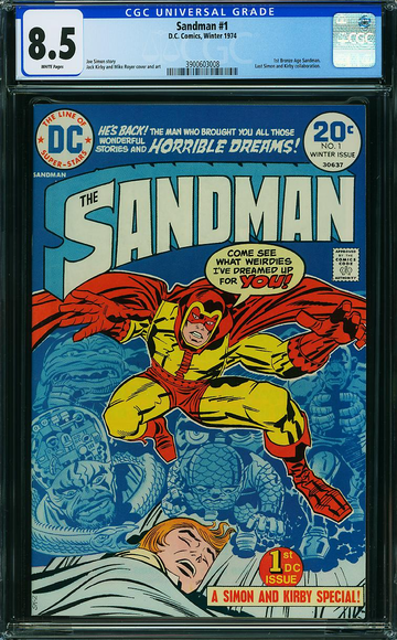 SANDMAN v1974 #1, CGC 8.5 VF+