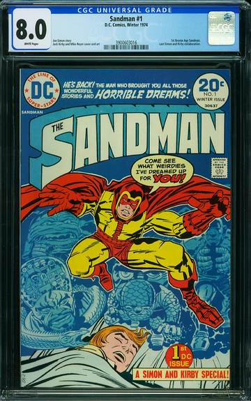 SANDMAN v1974 #1, CGC 8.0 VF
