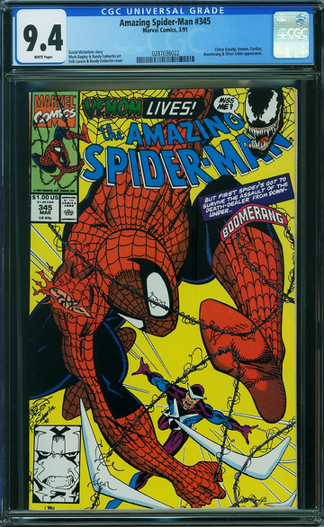 AMAZING SPIDER-MAN #345, CGC 9.4 NM