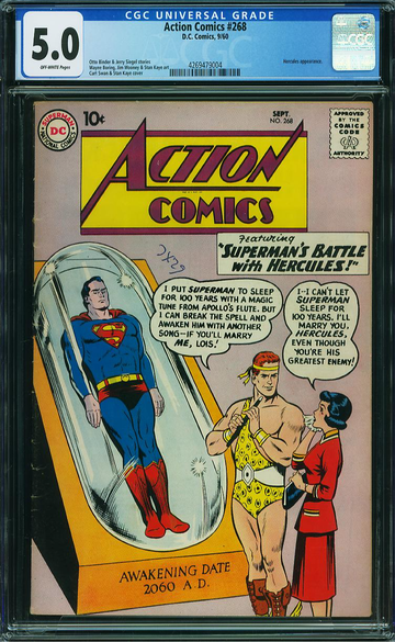 ACTION COMICS #268, CGC 5.0 VGF