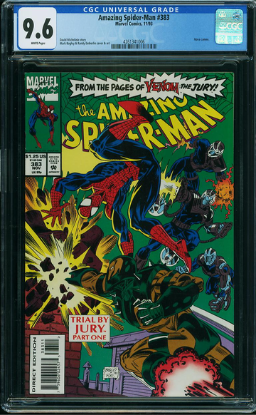 AMAZING SPIDER-MAN #383, CGC 9.6 NM+