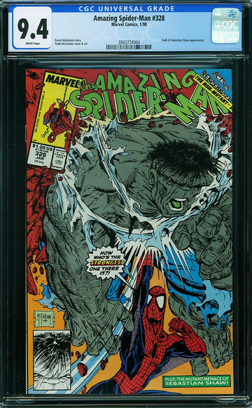 AMAZING SPIDER-MAN #328, CGC 9.4 NM