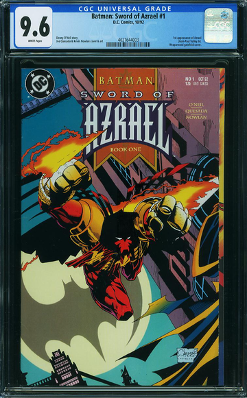BATMAN: SWORD OF AZRAEL #1, CGC 9.6 NM+