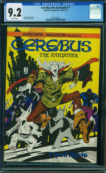 CEREBUS THE AARDVARK #7, CGC 9.2 NM-