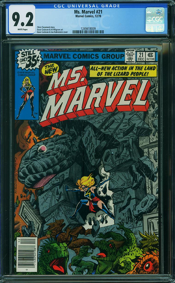 MS. MARVEL #21, CGC 9.2 NM-