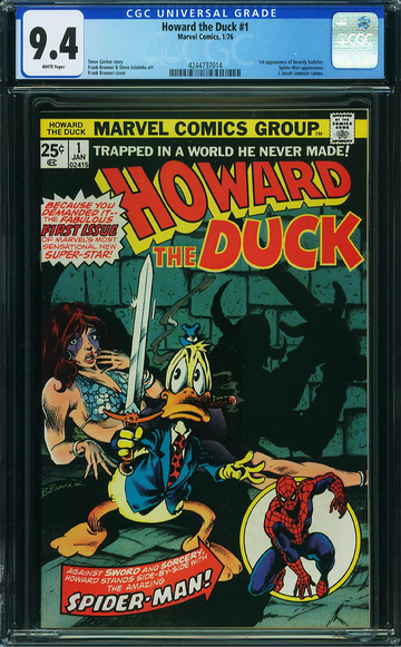 HOWARD THE DUCK #1, CGC 9.4 NM