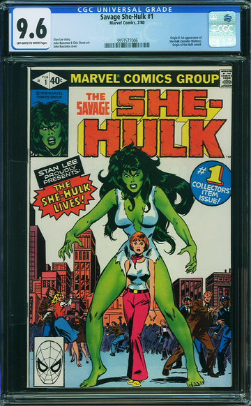 SAVAGE SHE-HULK #1, CGC 9.6 NM+