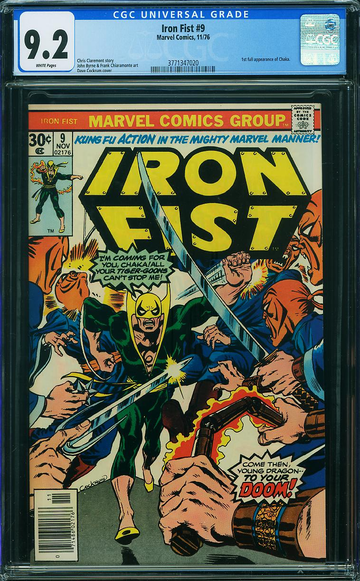 IRON FIST #9, CGC 9.2 NM-
