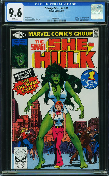 SAVAGE SHE-HULK #1, CGC 9.6 NM+