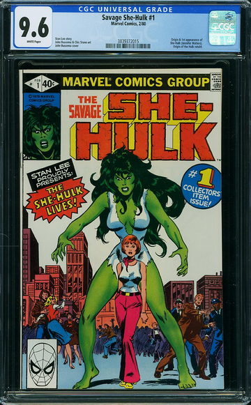SAVAGE SHE-HULK #1, CGC 9.6 NM+