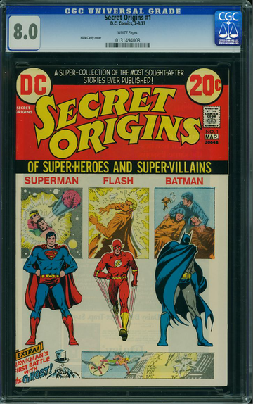 SECRET ORIGINS #1, CGC 8.0 VF