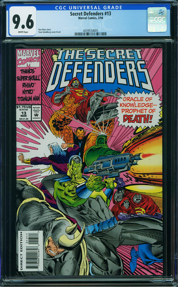 SECRET DEFENDERS #13, CGC 9.6 NM+