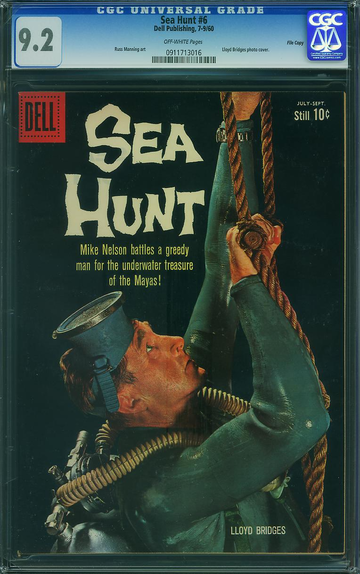 SEA HUNT #6, CGC 9.2 NM- -- FILE COPY  