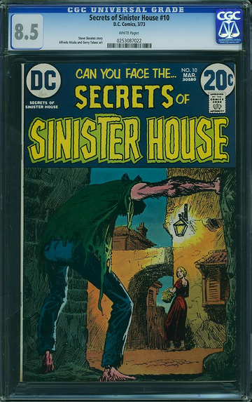 SECRETS OF SINISTER HOUSE #10, CGC 8.5 VF+