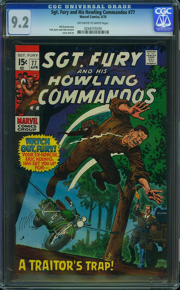 SGT. FURY AND HIS HOWLING COMMANDOS #77, CGC 9.2 NM-