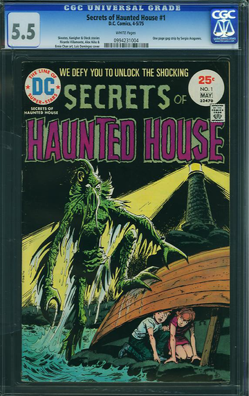 SECRETS OF HAUNTED HOUSE #1, CGC 5.5 FN-