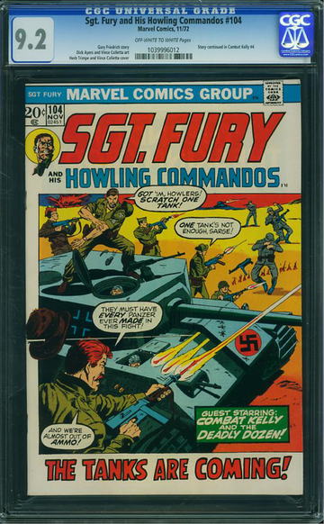 SGT. FURY AND HIS HOWLING COMMANDOS #104, CGC 9.2 NM-