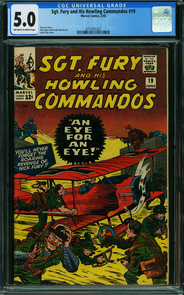 SGT. FURY AND HIS HOWLING COMMANDOS #19, CGC 5.0 VGF