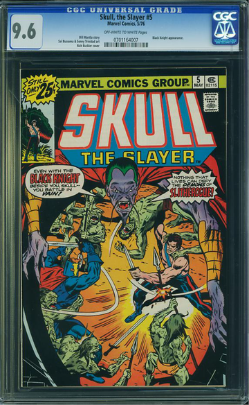 SKULL, THE SLAYER #5, CGC 9.6 NM+