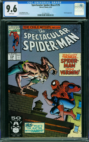 SPECTACULAR SPIDER-MAN #179, CGC 9.6 NM+