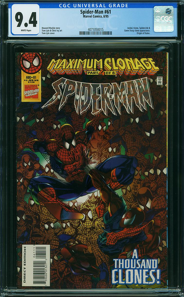 SPIDER-MAN #61, CGC 9.4 NM
