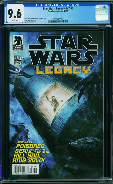 STAR WARS: LEGACY v2 #9, CGC 9.6 NM+ -- HIGHEST GRADED
