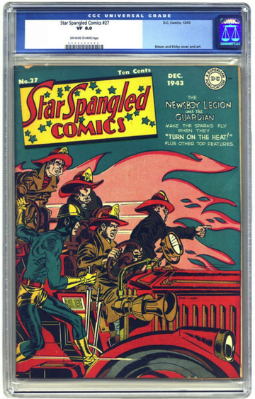 STAR SPANGLED COMICS #27, CGC 8.0 VF