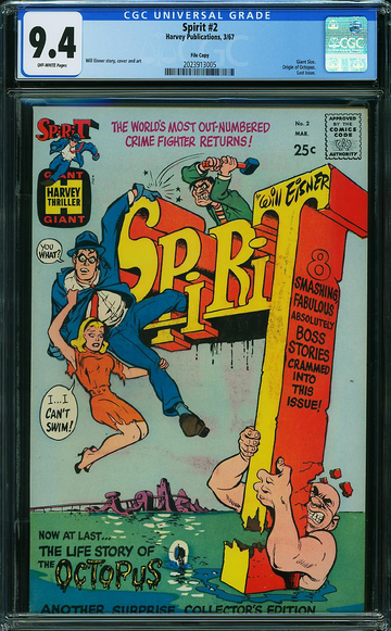 SPIRIT #2, CGC 9.4 NM -- FILE COPY