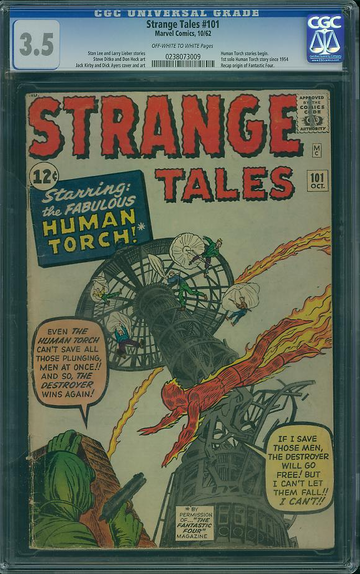 STRANGE TALES #101, CGC 3.5 VG-