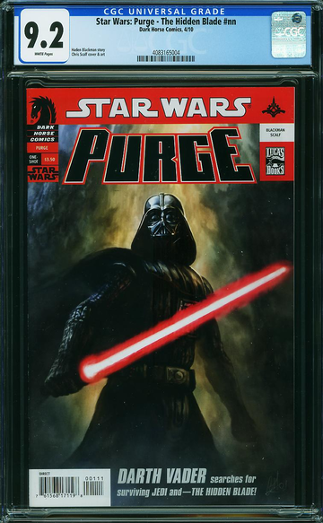 STAR WARS: PURGE - THE HIDDEN BLADE #0, CGC 9.2 NM-