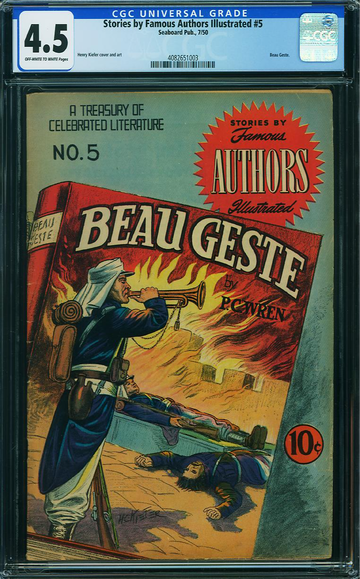 STORIES BY FAMOUS AUTHORS ILLUSTRATED #5, CGC 4.5 VG+