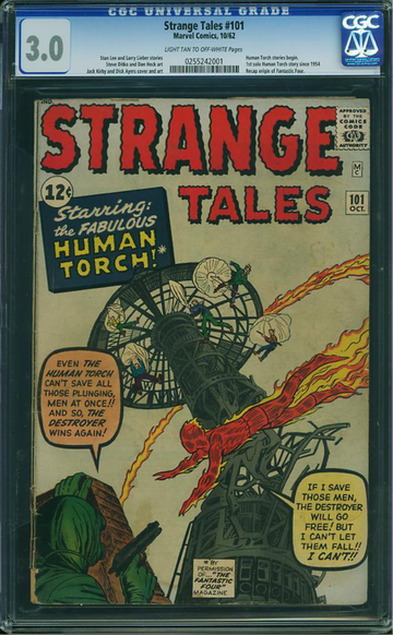 STRANGE TALES #101, CGC 3.0 GVG