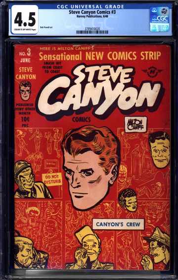 STEVE CANYON COMICS #3, CGC 4.5 VG+
