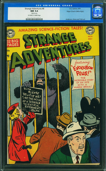STRANGE ADVENTURES #8, CGC 9.4 NM -- MILE HIGH PEDIGREE