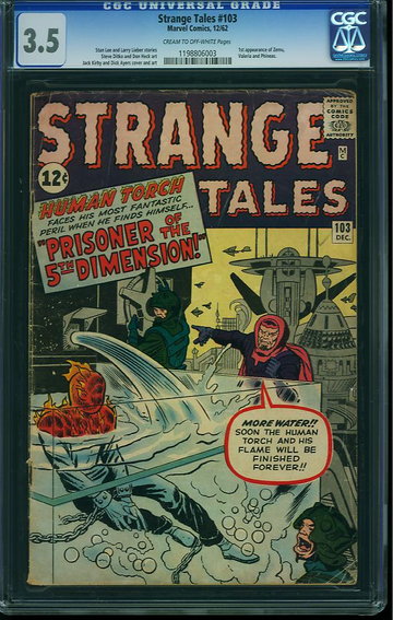 STRANGE TALES #103, CGC 3.5 VG- -- WESTPORT COLLECTION