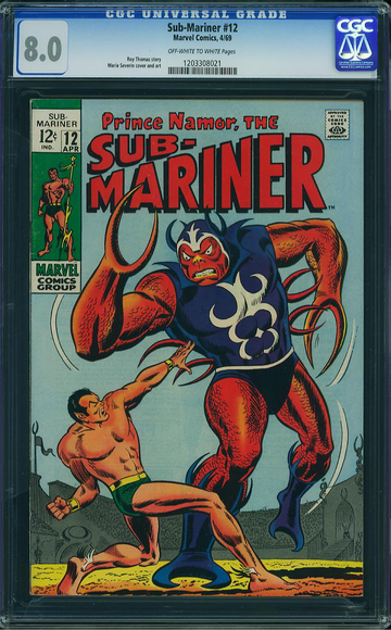 SUB-MARINER #12, CGC 8.0 VF