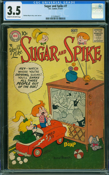 SUGAR AND SPIKE #7, CGC 3.5 VG-