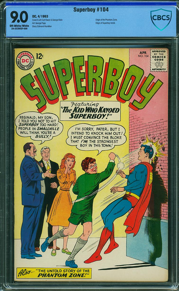 SUPERBOY #104, CBCS 9.0 VFNM