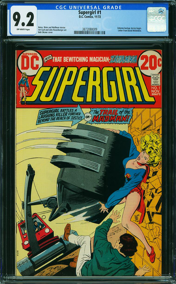 SUPERGIRL #1, CGC 9.2 NM-