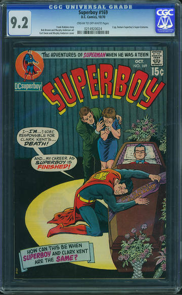 SUPERBOY #169, CGC 9.2 NM-