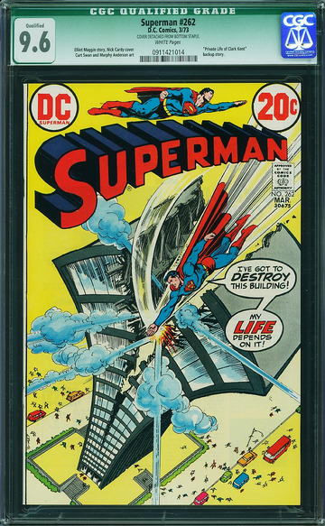SUPERMAN #262, CGC 9.6 NM+